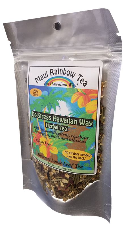 Hawaiian De Stress Herbal Tea Maui Coffee Co