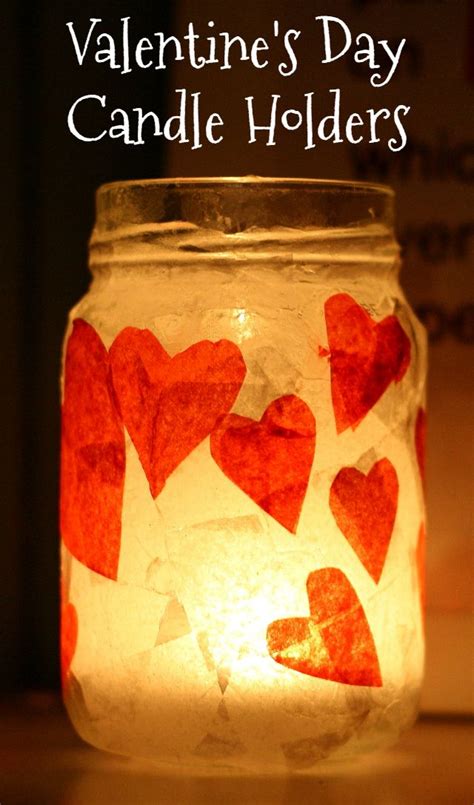 Diy Valentine Candle Holders