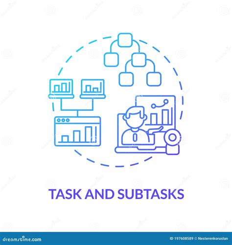 Task And Subtasks Concept Icon Stock Vector Illustration Of Idea