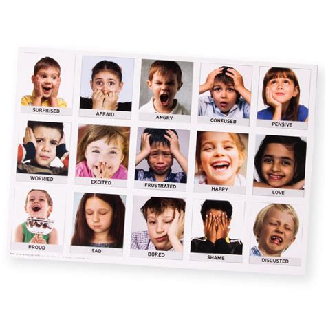 Emotions Art And Language Chart A3 Pack Of 16 Cleverpatch Art