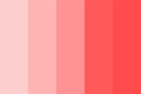 Sashimi Color Palette Color Palette Pink Coral Colour