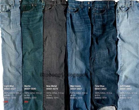 5kosong1 Levis Style Code Dan Warna Colour Part 1