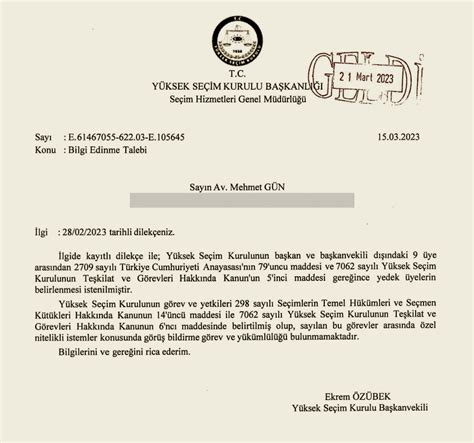 YSK dilekçeye cevap verdi Yetkin Report