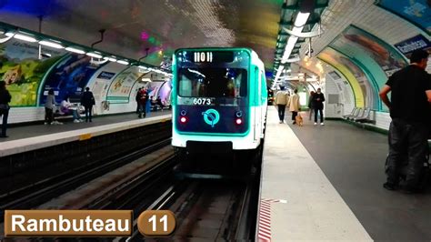 Rambuteau Line 11 Paris Métro Ratp Mp59 Youtube