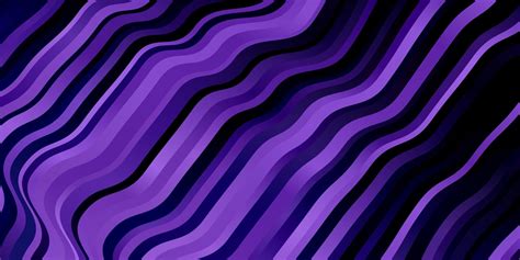 Dark Purple Vector Pattern With Curved Lines 1940680 Vector Art At