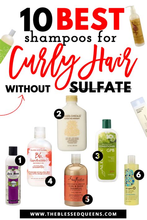 10 Best Shampoos For Curly Hair Without Sulfate The Blessed Queens