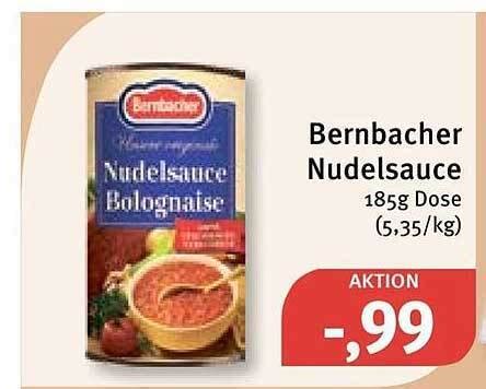 Bernbacher Nudelsauce Dose Angebot Bei Feneberg