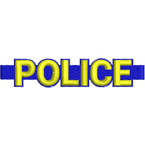 Blue Line Police | Enforcement Digitized Embroidery Design | e4Hats