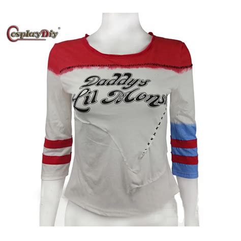 Buy Cosplaydiy Movie Suicide Squad Harley Quinn T