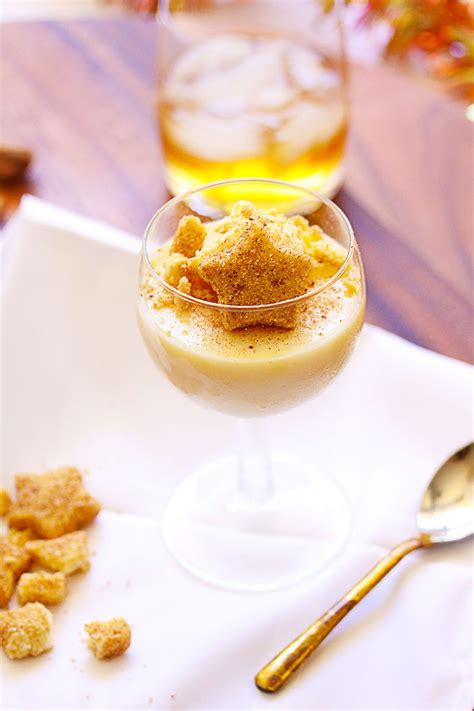 Boozy Eggnog Panna Cotta Recipe Boozy Desserts Panna Cotta