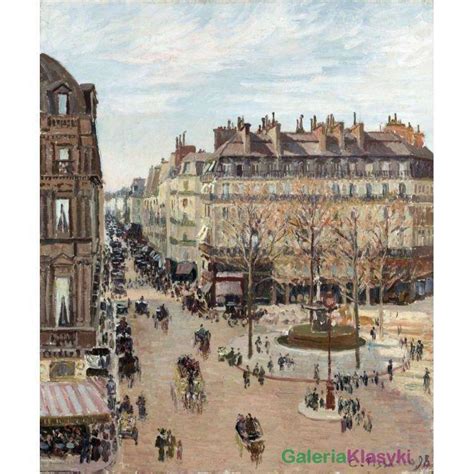 La Rue Saint Honore Camille Pissarro