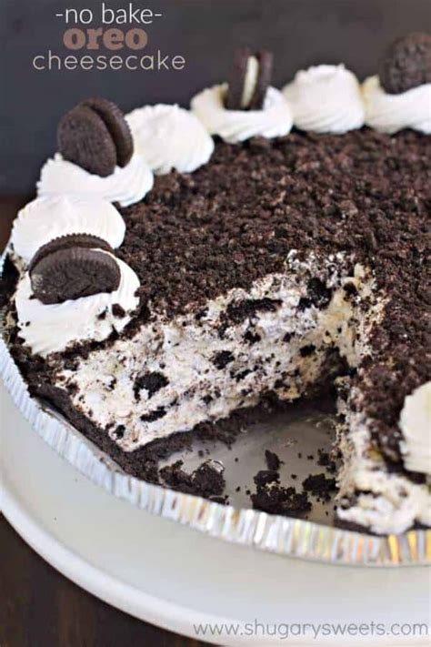 No bake oreo dessertkitchen gidget. No Bake Oreo Cheesecake - Shugary Sweets