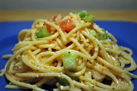 The arugula adds great color and freshness to the salad. Time to cool down, Spaghetti Salad - SavoryReviews