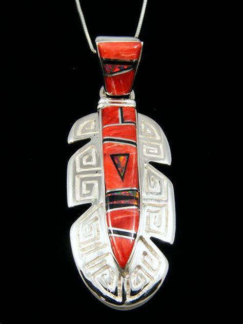 Calvin Begay Southwestern Style Jewelry Feather Jewelry Craft