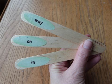 High Frequency Or Sight Word Sticks Once I Saw Pick Up Sticks