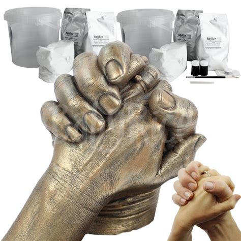 Couple Holding Hand Casting Kit Diy 3d Adult Hands Impression Etsy Canada