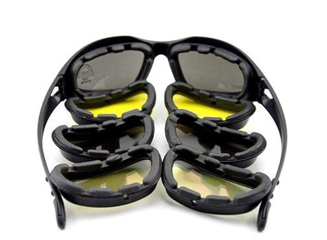 daisy c5 polarized army goggles military sunglasses 4 lens kit tinotink