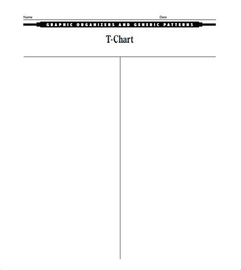 Free 7 Sample T Chart Templates In Pdf Ms Word How To Insert Text