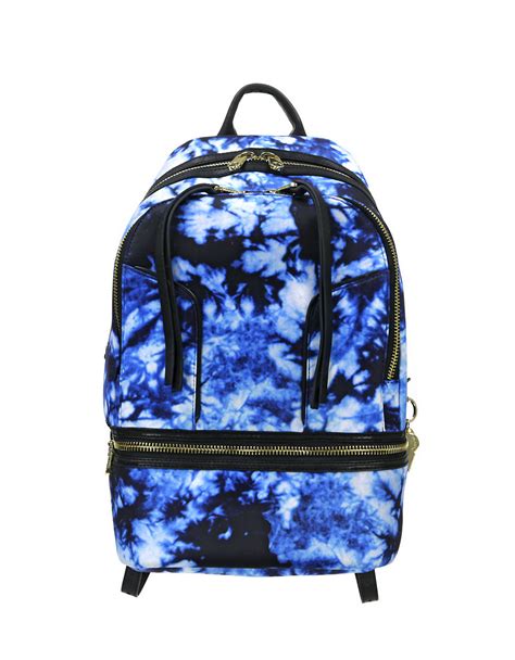 Cynthia Rowley Neoprene Brody Tie Dye Backpack In Blue For Men Lyst