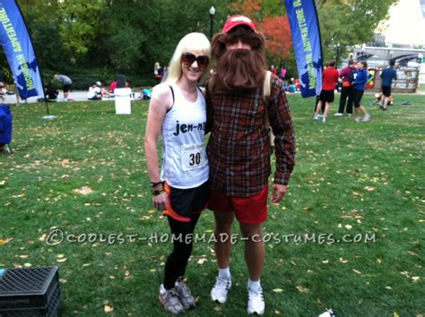 cool forrest gump and jen nay couple costume