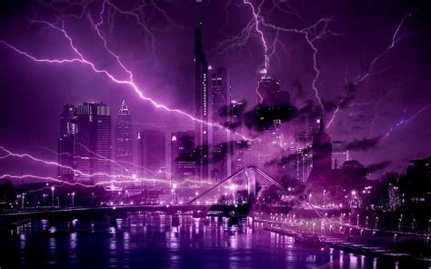 Purple Lightning Aesthetic