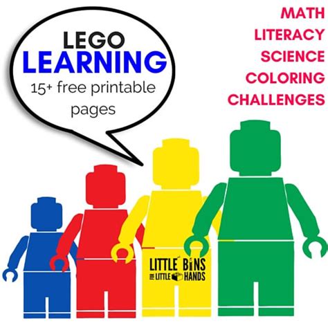 Lego Learning Pages Free Printables For Kids