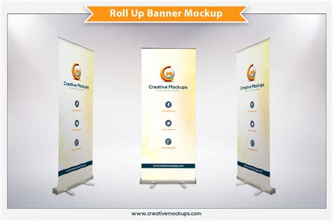 Banner advertising is one of the most widely used marketing media on the internet to promote your business. Roll Up Banner Mockup ~ Print Mockups ~ Creative Market