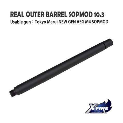 Real Outer Barrel Sopmod 103 For Tokyo Marui New Gen Aeg M4 Sopmod