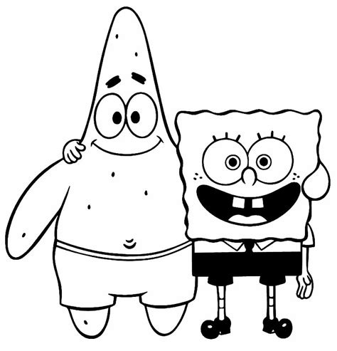 Desenho De Bob Esponja And Patrick Playing Guitar And Para Colorir Sexiz Pix