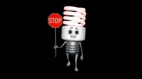 Light Bulb Stop Sign Looped Alpha Channel Motion Graphics Videohive
