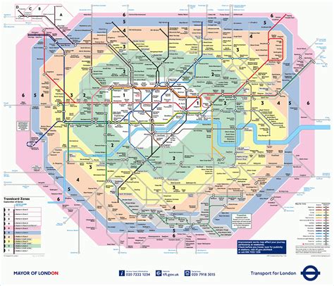 London Travel Zones Map 9