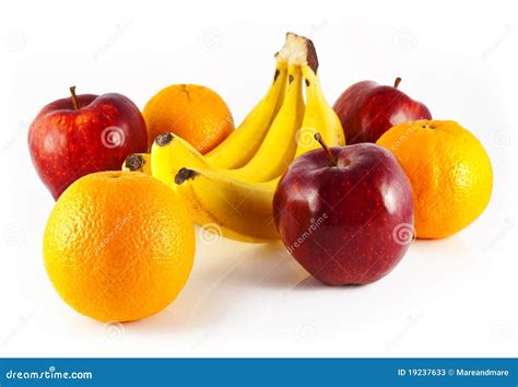Oranges Apples And Bananas Stock Photos Image 19237633