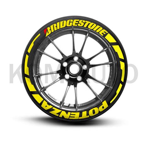 Bridgestone Potenza Strip Decal Letters 1 8 Pcs Etsy