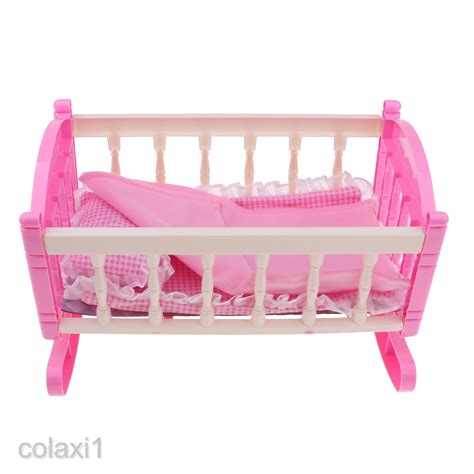 2920cm Cradle Baby Doll Bed For 9 11 Reborn Girl Doll Kids Pretend