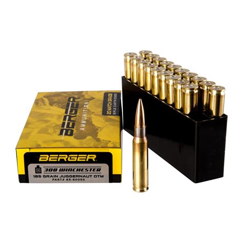 Berger Bullets Match Grade Tactical 308 Winchester Ammo Sinclair Intl