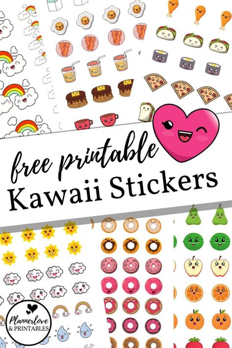 Free Printable Kawaii Stickers