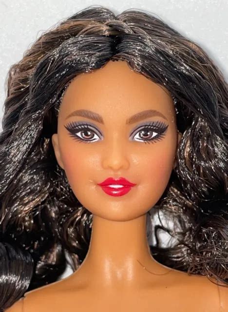 Barbie Holiday 2021 Nude Curly Brunette Brown Eyes Latina Model Muse Doll Kira 2499 Picclick