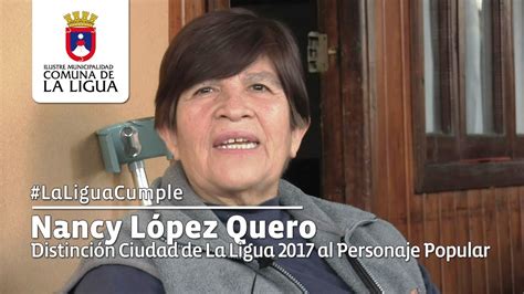 Nancy López Quero Distinción Ciudad De La Ligua 2017 Al Personaje