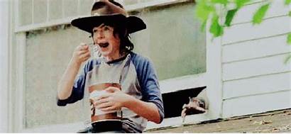 Carl Pudding Walking Dead Eating Chocolate Twd