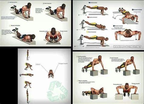 Push Up Variations By Hand Placement Exercise