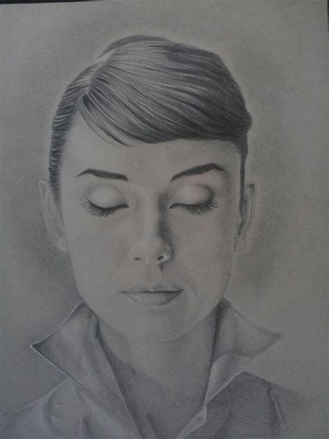 Hepburn Drawing By Jose Lopez Fine Art America
