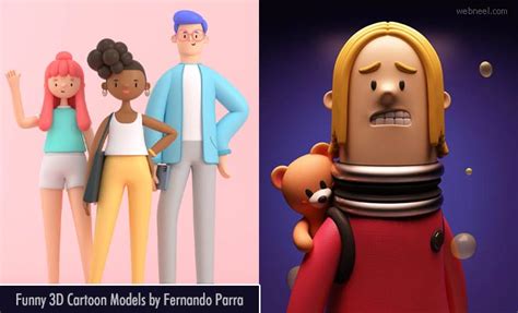 Daily Inspiration 26 Funny 3d Cartoon Character Design Models By