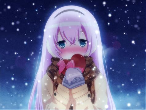 Anime Girl Shy Wallpapers Wallpaper Cave