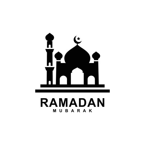 Ramadan Logo Mosque Simple Flat Logo Vector Illustration 18783571