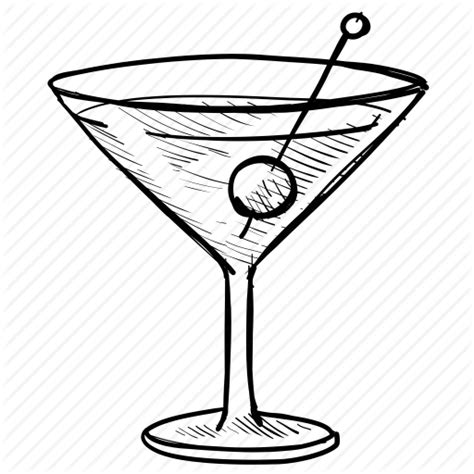 Martini Glass Drawing Martini Drink In Glass Clipart Dekorisori