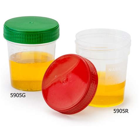 4 Oz Urine Collection Containers With Full Turn Screw Caps