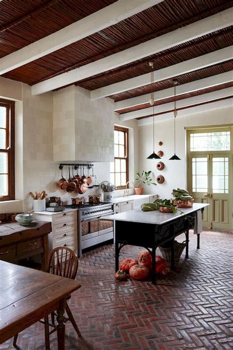 70 Tile Floor Farmhouse Kitchen Decor Ideas Rustic Farmhouse Kitchen