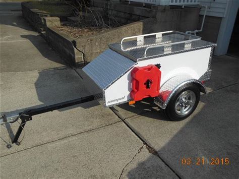 Motorcycle Trailer Mini Trailer Usa Nomad In Whitesold