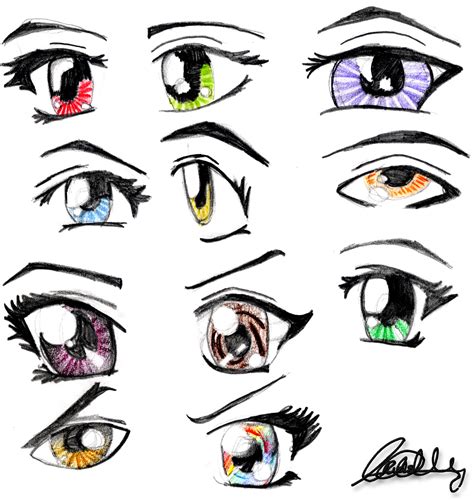Anime eyes by Cattyonines on DeviantArt