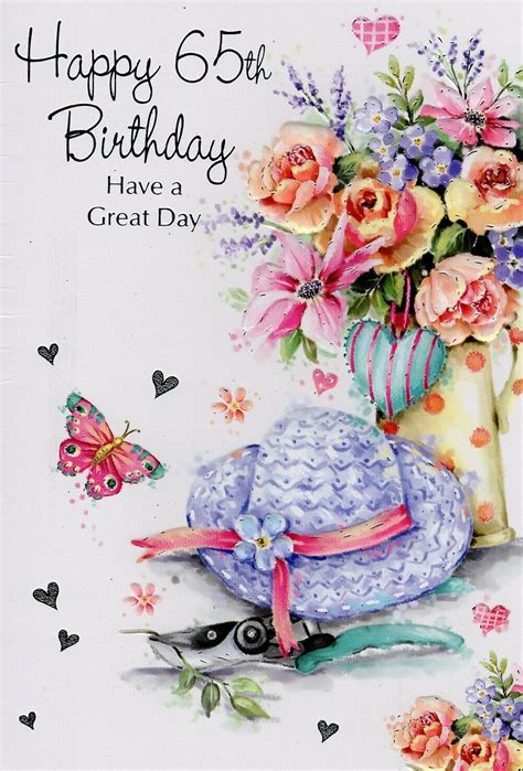 65th Female Birthday Greeting Card Multiple Designs Free Pandp Ebay Happy 65 Birthday